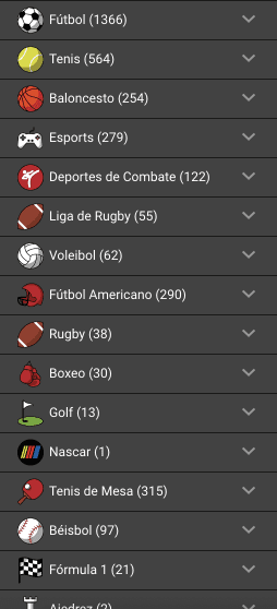 deportes ofrecidos