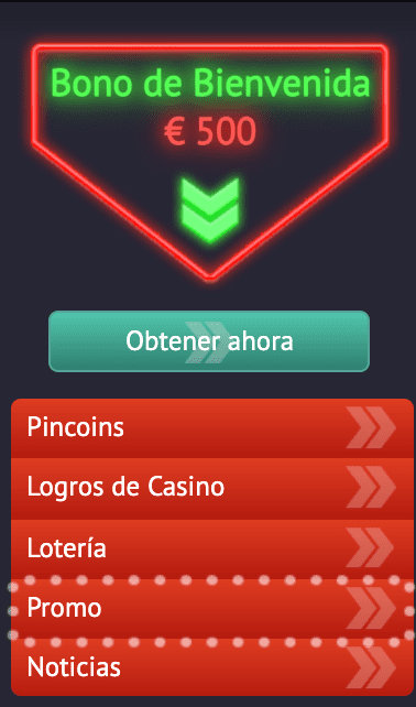 Pin Up Casino Perú - bono inicial